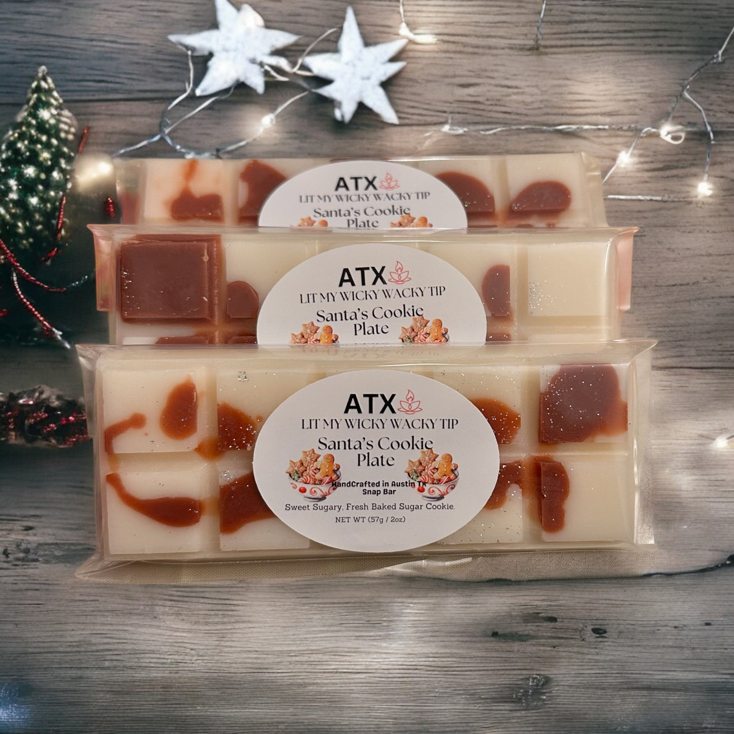 Santa's Cookie Plate Snap Bar