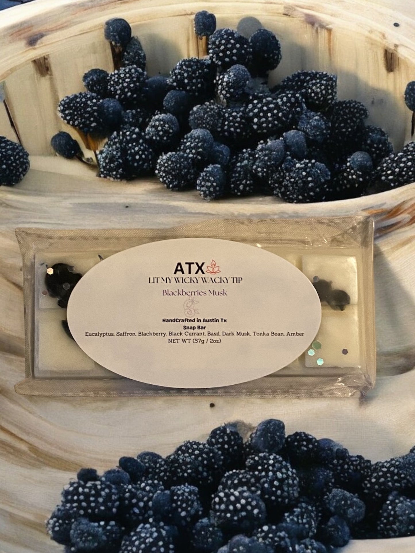 Blackberries Musk Snap Bar