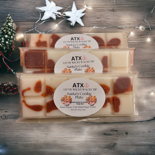 Santa's Cookie Plate Snap Bar
