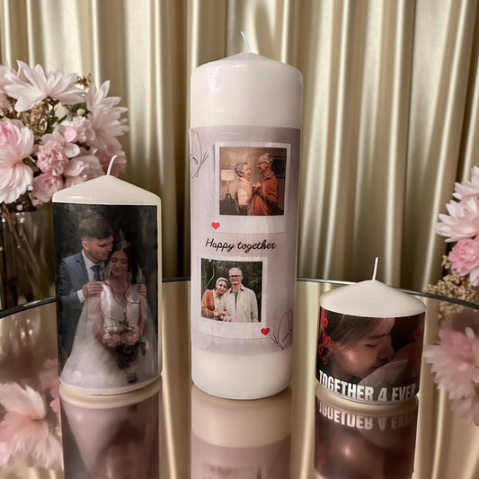 Custom Photo Candle